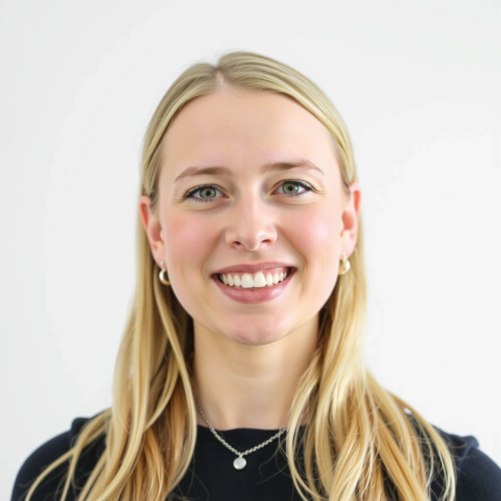 Portrett av fornøyd IT-arkitekt, kvinne