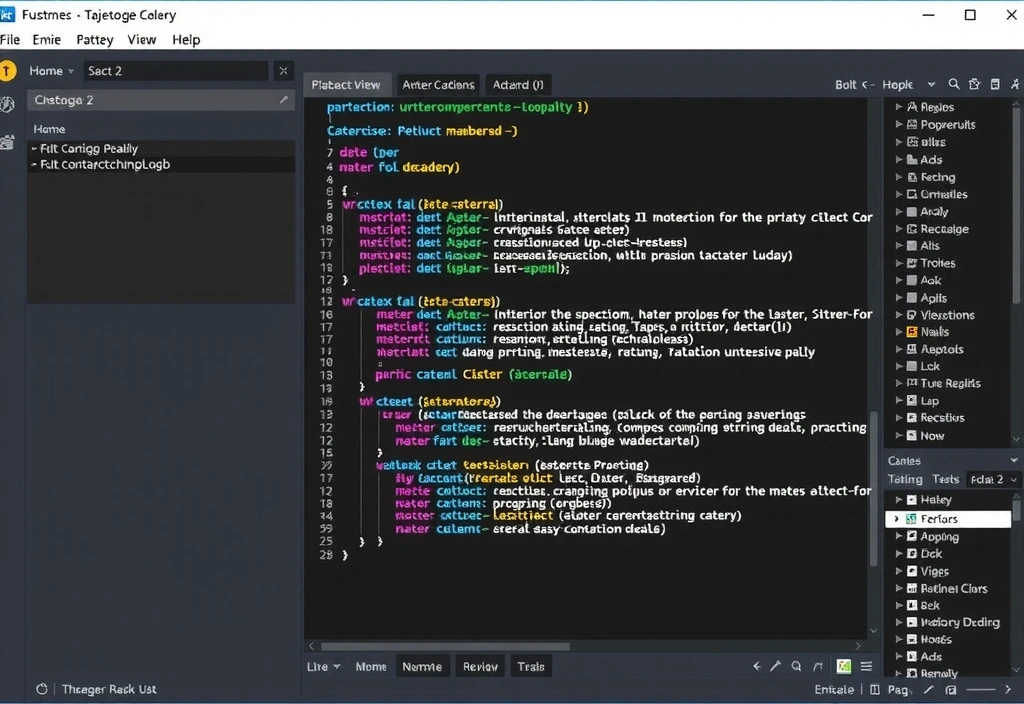 Bilde av et integrert utviklingsmiljø (IDE) som viser koding